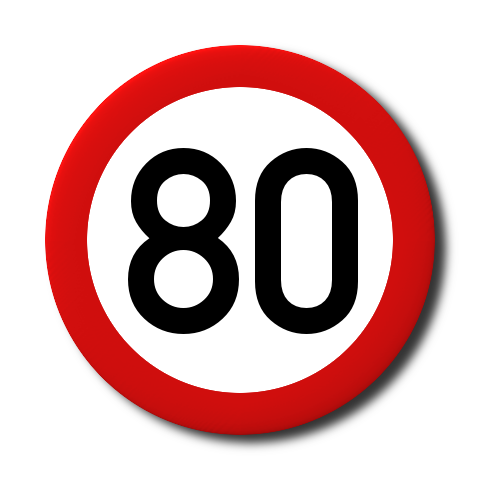 Verbotsschild Schild Verkehrsschild Schild_rund_verbot_80.png