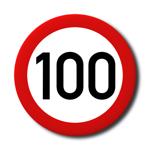 Verbotsschild Schild Verkehrsschild 100 Schild_rund_verbot_100.png